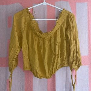 Crop top off the shoulder blouse
